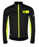 Kurtka rowerowa, zimowa Force Frost softshell, czarno-fluo XS