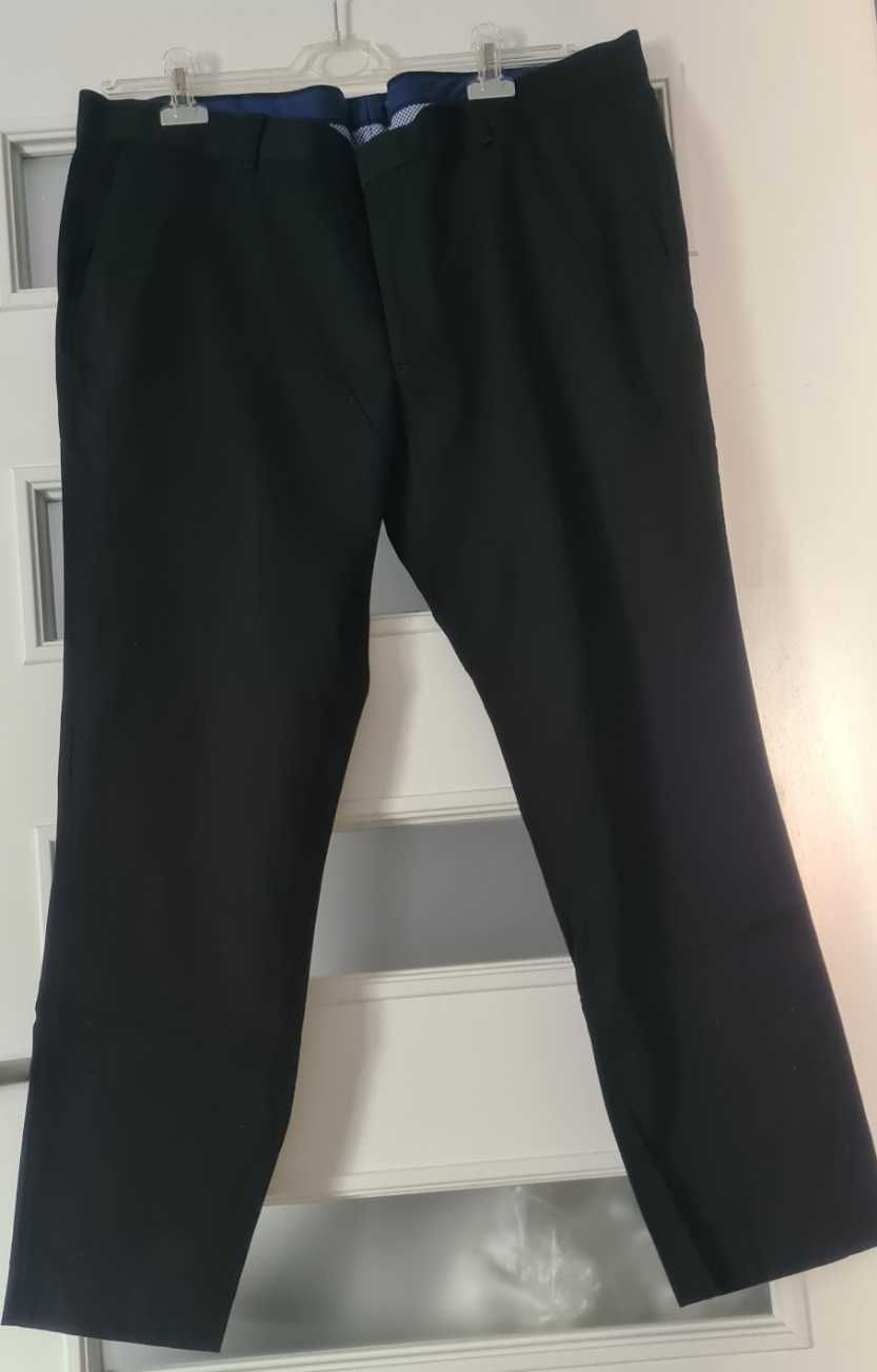 Dressmann czarne męskie spodnie męskie roz W40 L30,2XL