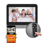 Wideowizjer WiFi HD 3MP + Monitor 4,3" | Zdalny Podgląd TUYA | Idealny