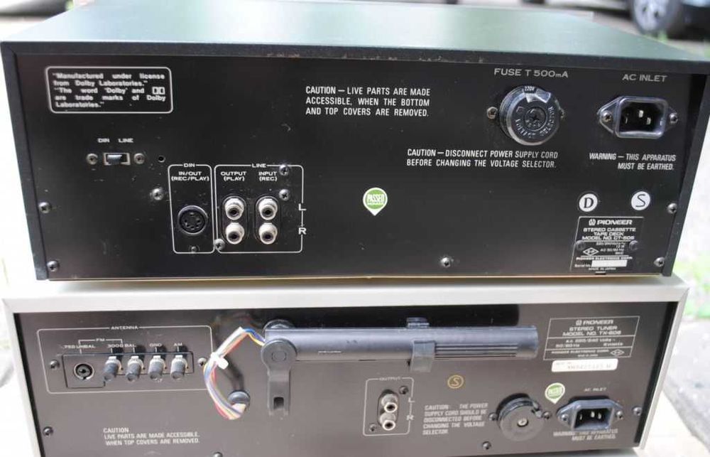 PIONEER підсилювач SA-506 ресивер тюнер TX-606 магнітофон CT-506
