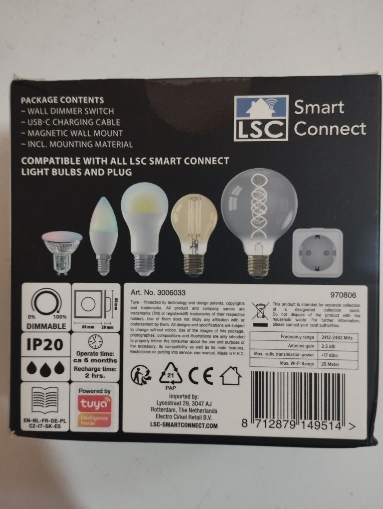 Inteligentny ściemniacz obrotowy LSC Smart