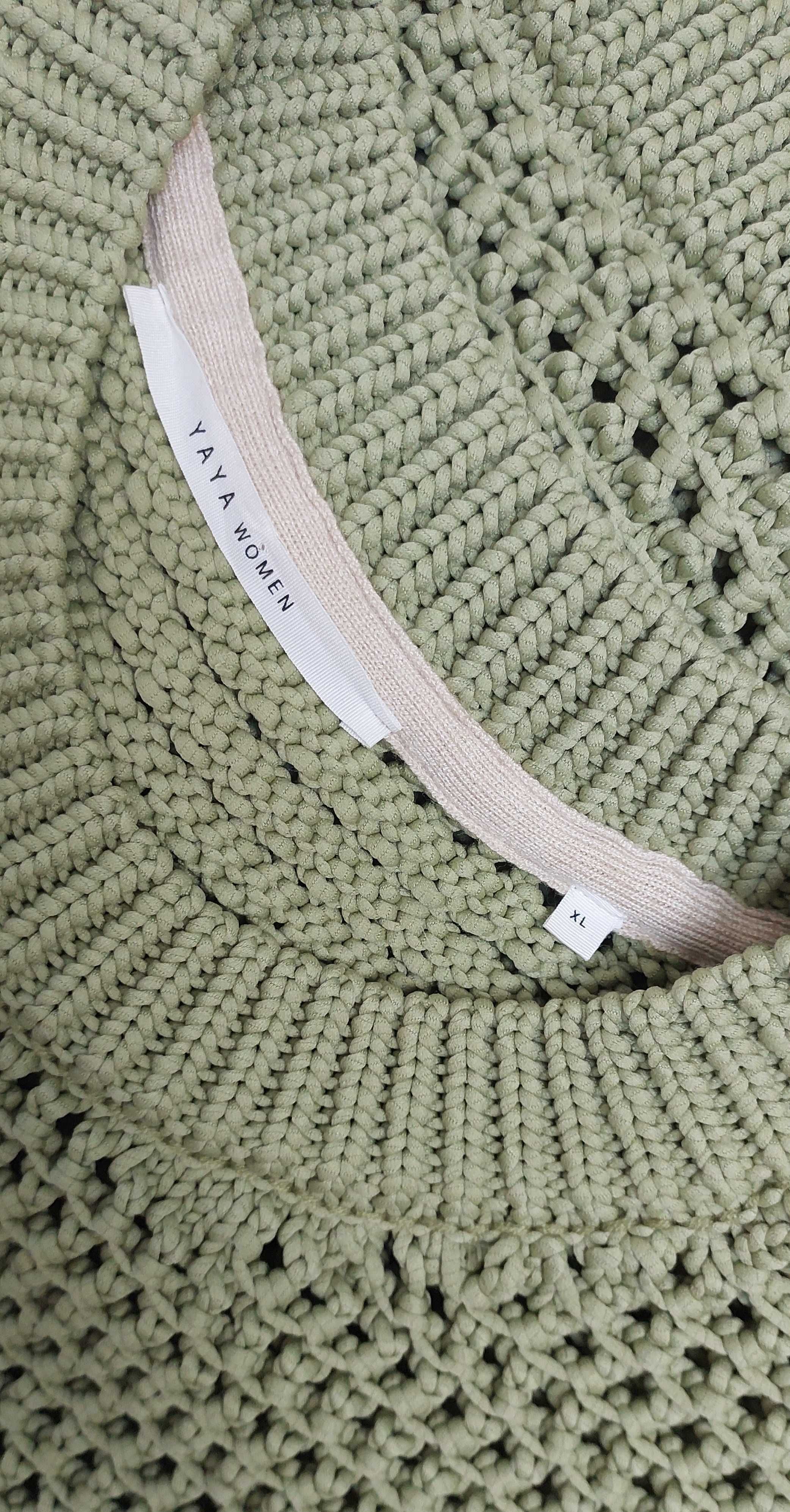 Zielona kamizelka dzianinowa YAYA Women, R. XL