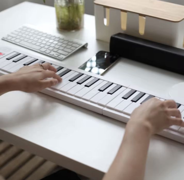 61-клавишное складное электронное пианино