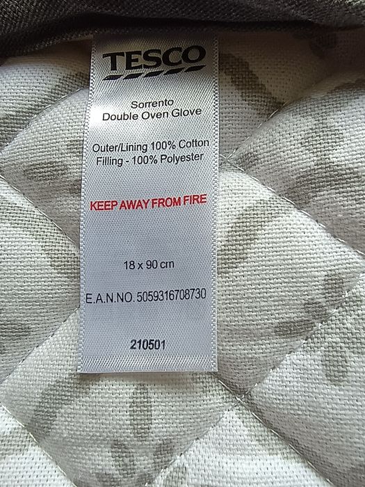 Подвійні прихватки  Tesco для кухні рукавички для кухні рукавиці 18×90