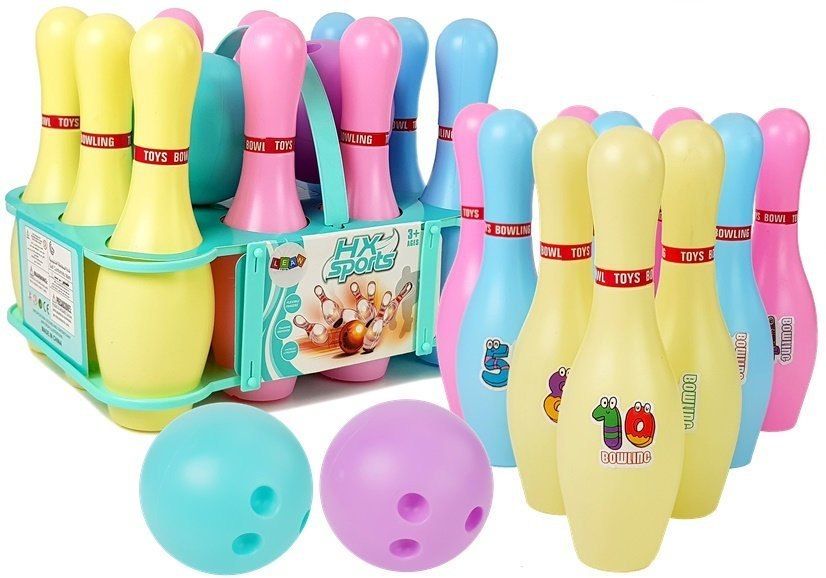 Świecące Kręgle Do Zbijania Dwie Kule Gra 26 cm