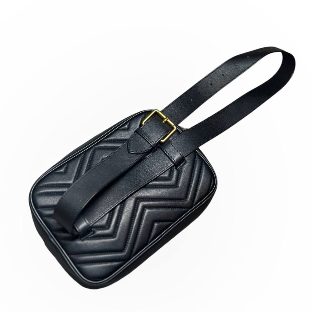 Женская сумка Gucci gg marmont matelasse square belt bag оригинал