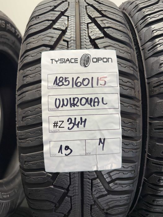 Opony Zimowe 185/60/15 Uniroyal MSPlus77 Komplet #Z347