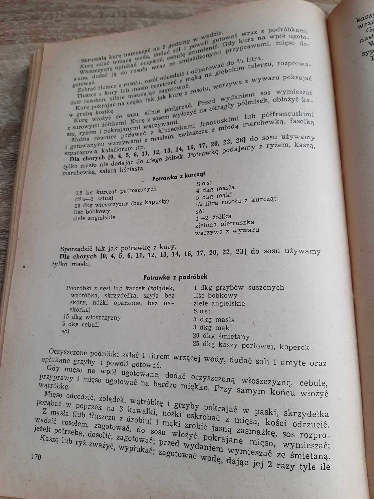 Książka kucharska – Poradnik racjonalnego żywienia rodziny z roku 1965