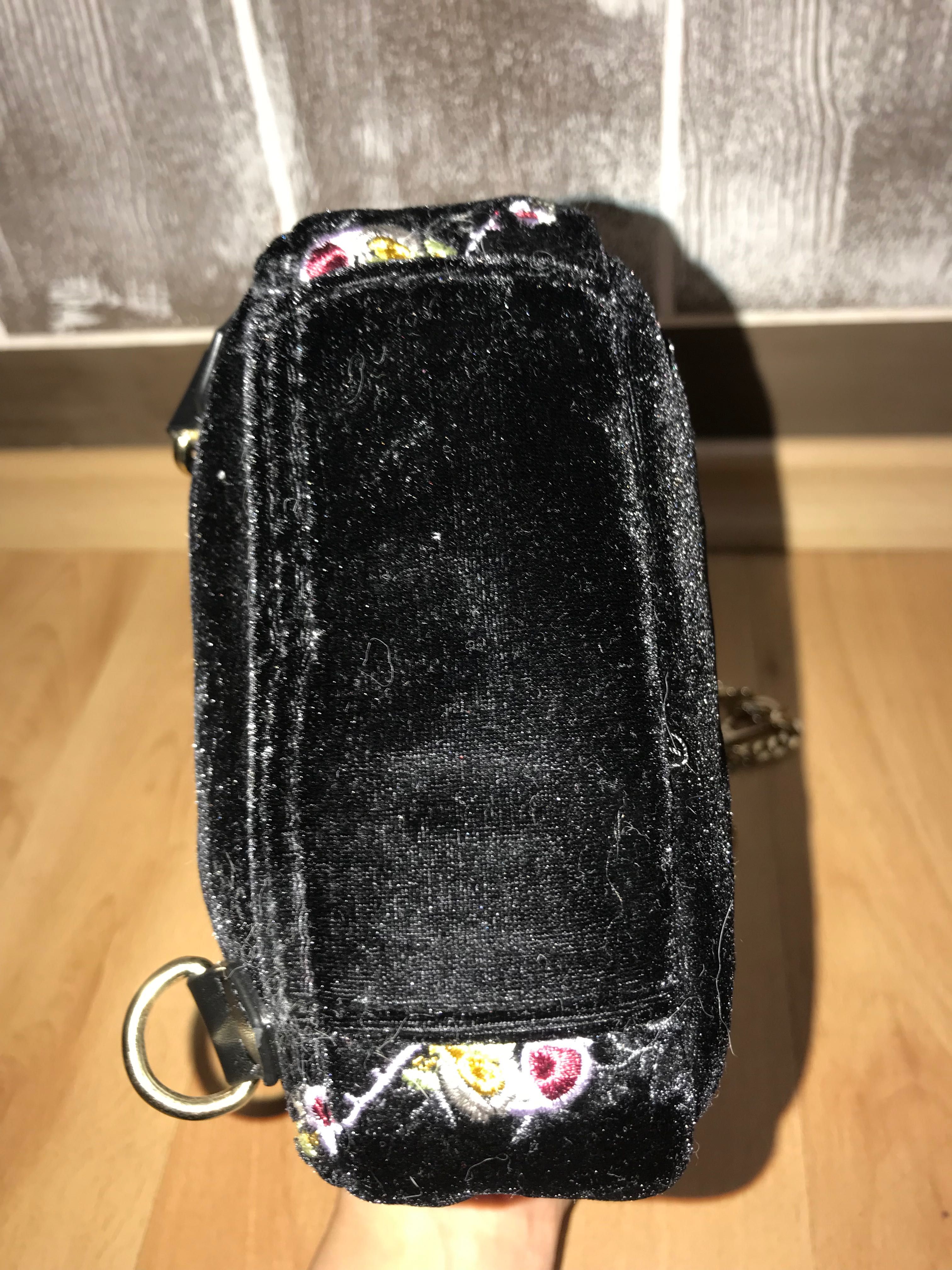 Сумка з вишивкою Zara бархатный рюкзак с вышивкой