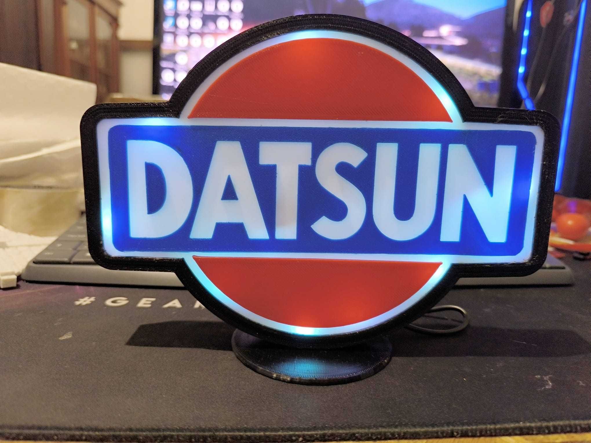 Luminária - Lightbox "Datsun"