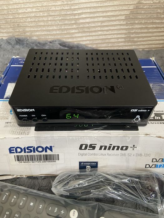 Edision OS nino plus Odbiornik DVB-S2 + DVB-T2/C H.265 z WLAN