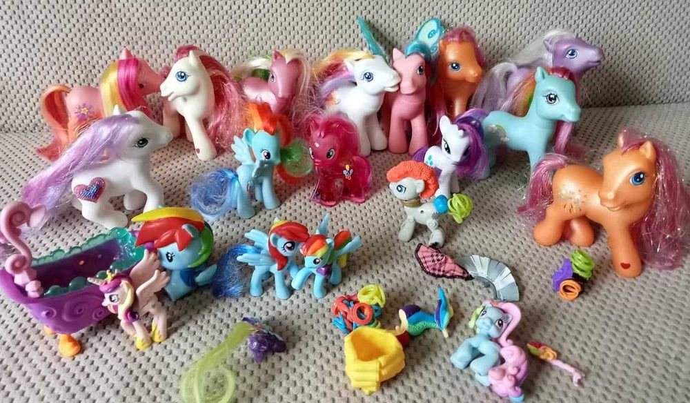 Wielki zestaw kucyków My Little Pony oryginalne Hasbro