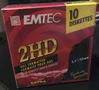Dyskietki 3.5" EMTEC 1,44 MB nowe zafoliowane 10 szt.