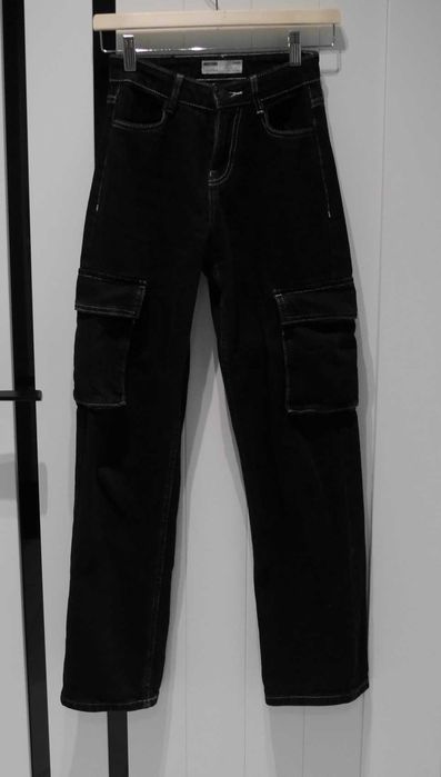 Bershka Cargo świetne spodnie 32 XXS
