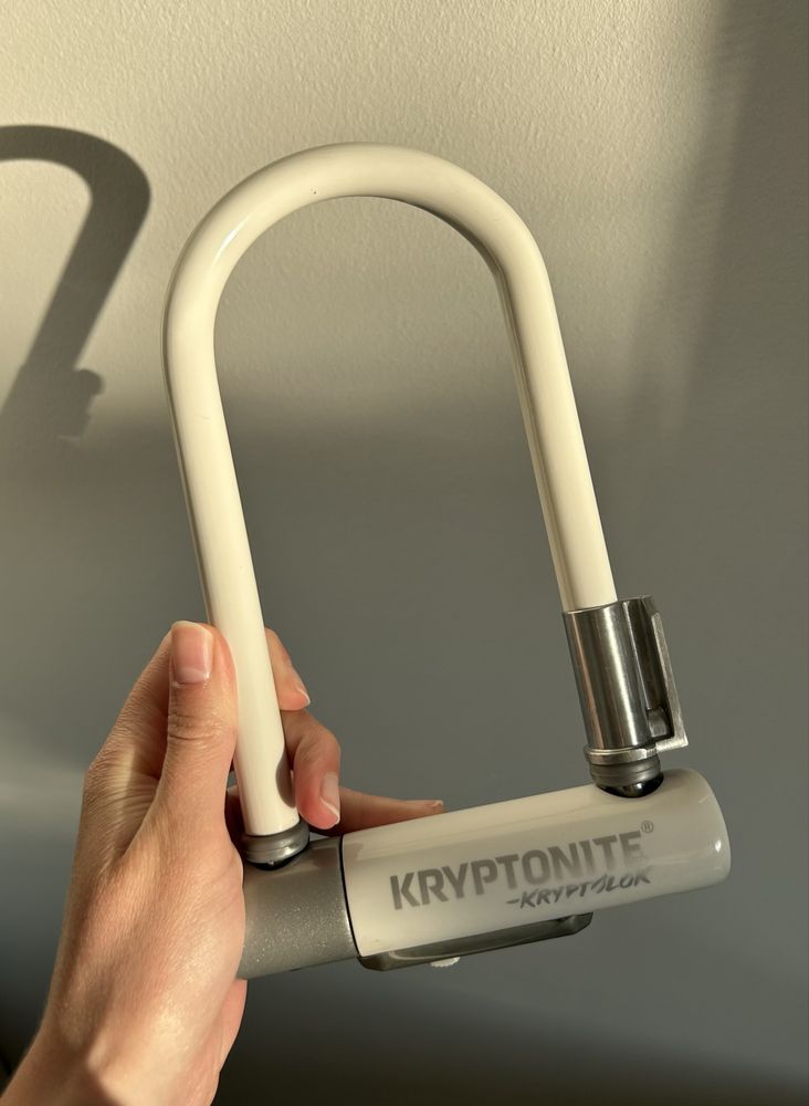 Zapięcie U-lock KRYPTONITE Kryptolok Zapinka Do Roweru Biała