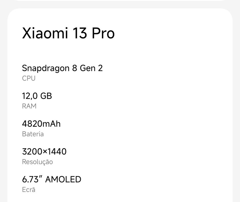 Xiaomi 13 Pro - 12GB RAM - 512GB ROM
