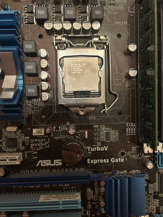 Комплект: i3-530, Asus p7h55-m pro, 1gb