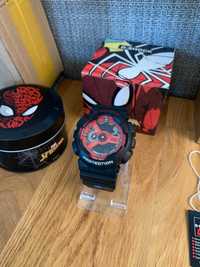 Zegarek Męski Casio G-Shock GA-110 Czarny Sportowy Cyfrowy SpiderMan