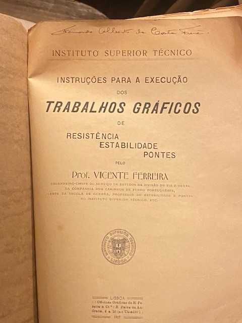 Engenharia – Resistência Estabilidade Pontes [Livro Antigo]