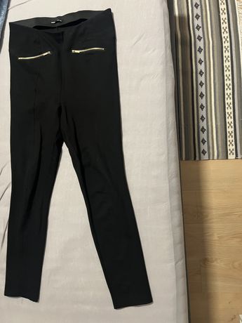 Jegginsy spodnie czarne leggis XL 42 duze