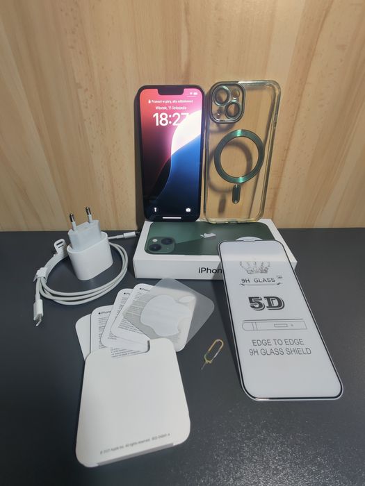 iPhone 13 - pełen zestaw | stan b.db | kondycja baterii 86%