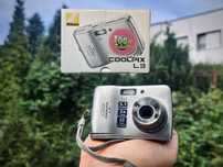 Nikon Coolpix L3 + Pudełko  /Retro Aparat cyfrowy Y2K