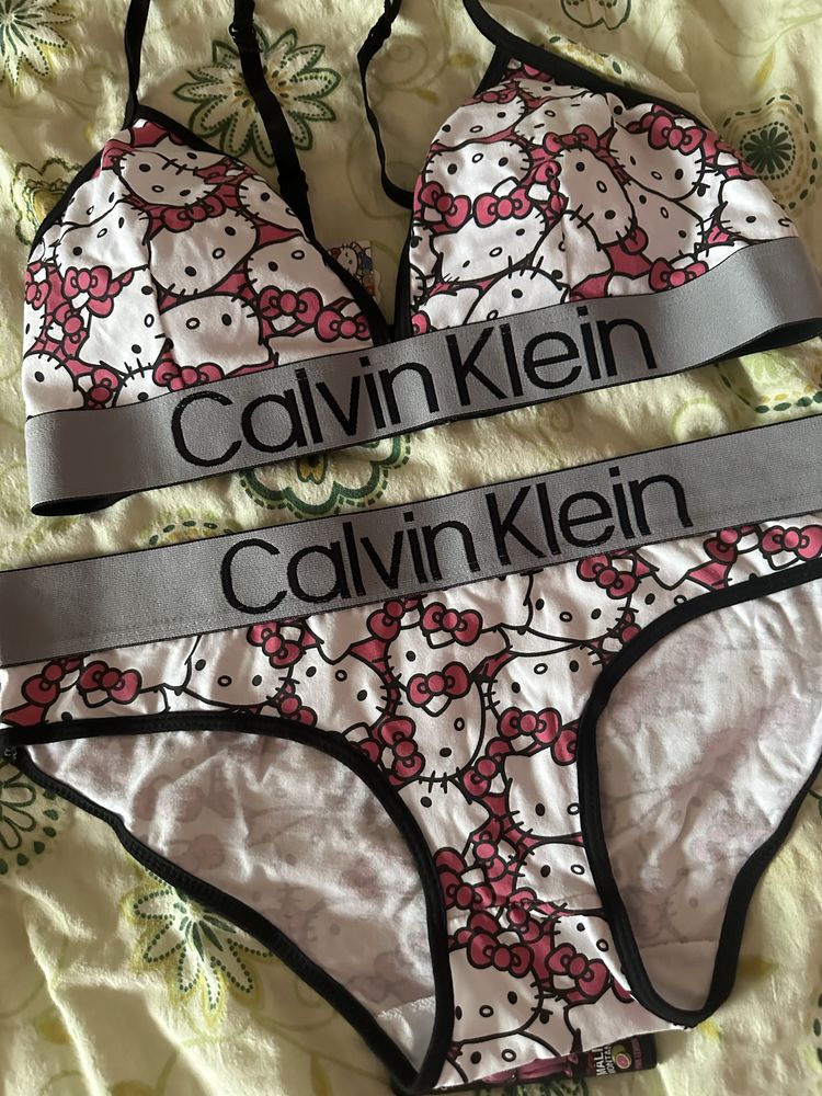 Komplet bielizny calvin klein x hello kitty