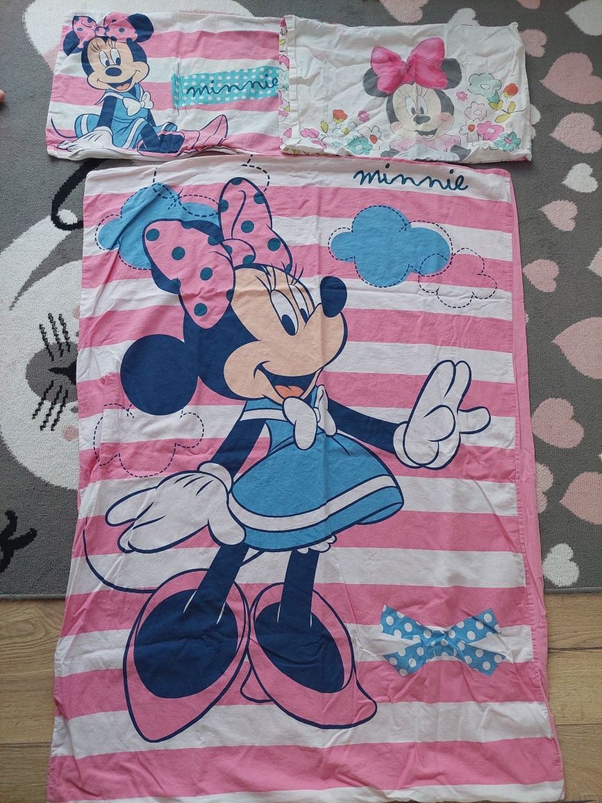 Pościel myszka Minnie poszewka na kołdrę + 2 Sztuki na poduszkę 100x13