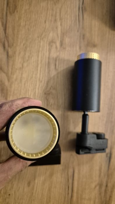 Lampy GU10, czarno-złote szynoprzewód