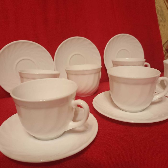 Klasyczny serwis duralex - kompletny, w idealnym stanie