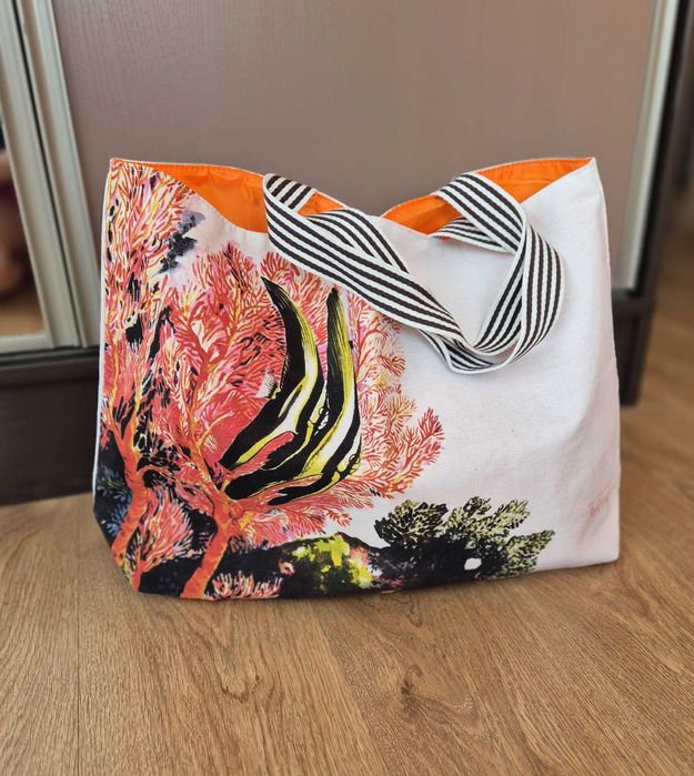 Torba plażowa, płócienna Avene, nowa