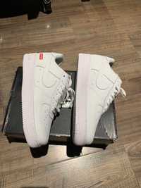 Supreme x Nike Air Force 1 White Low Shoes EU 42