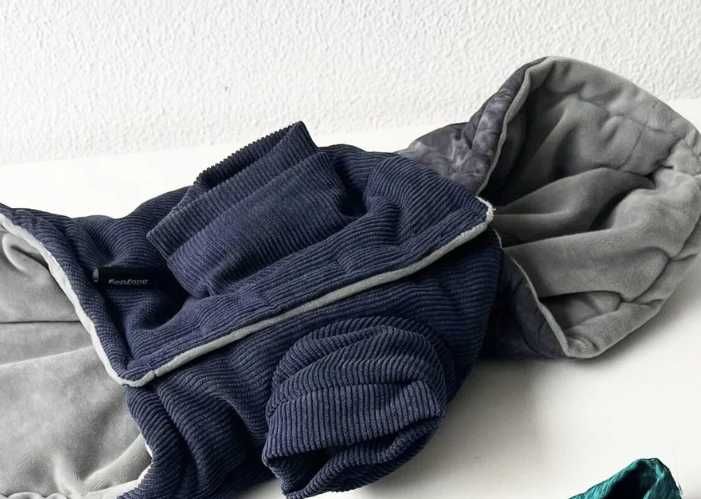 Roupinha de frio com capuz - cão 3k - 4.5kg