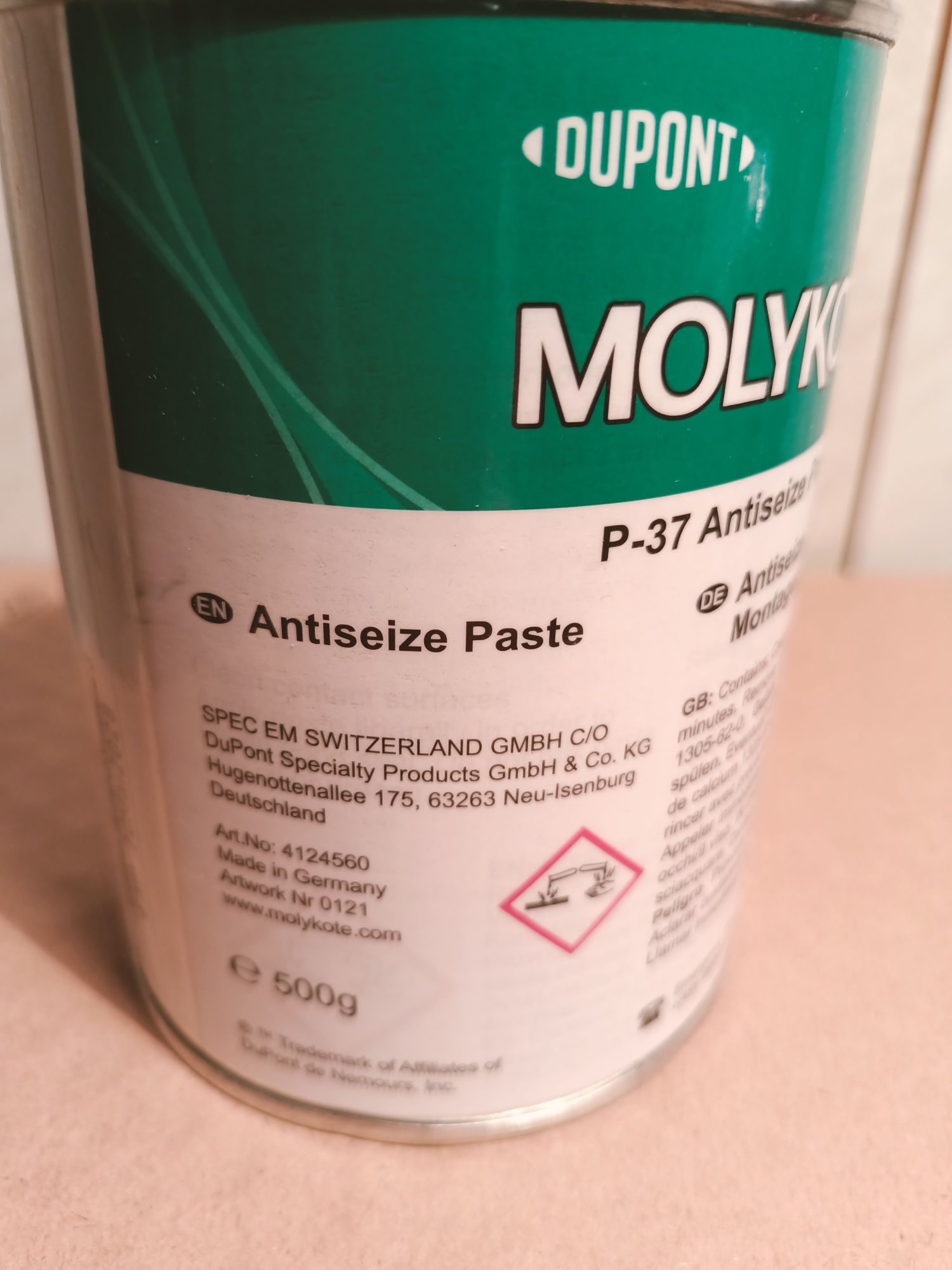 Molykote P37 pasta-smar antyzatarciowy