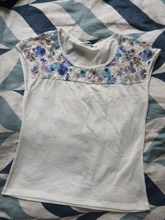 Bluzka biała letnia M