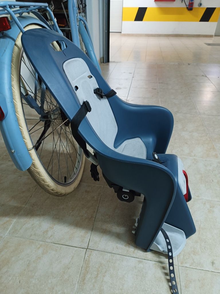 Cadeira bicicleta fixação porta-bagagem traseira decathlon