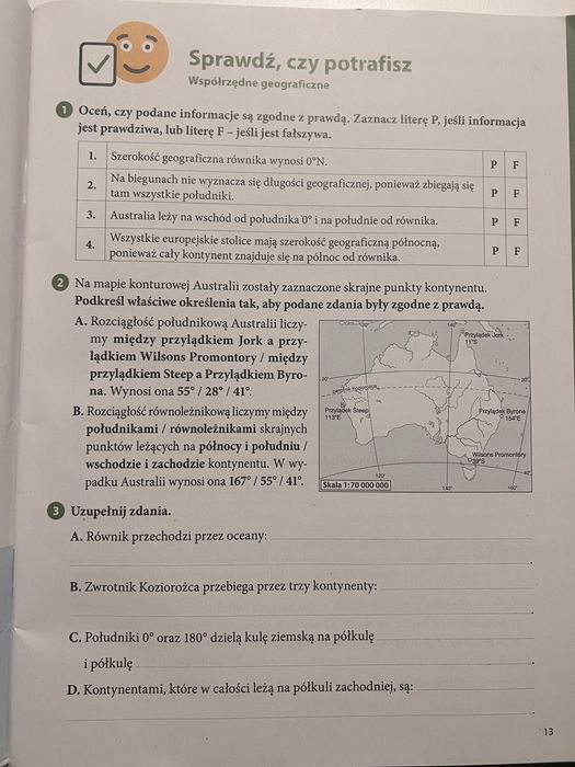 Zeszyt ćwicień do geografii kl 6 Nowa Era 2022
