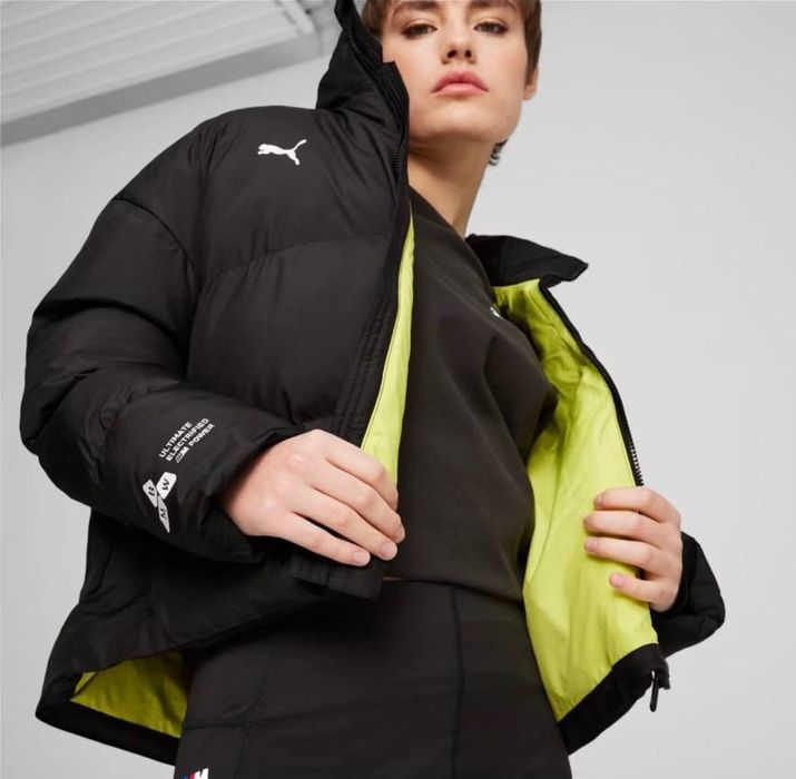 Куртка чорна демісезон жіноча пума Puma original розмір L