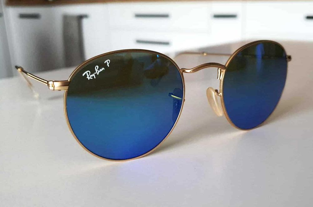 Nowe oryginalne okulary Ray-Ban Round Metal RB3447 Polarized