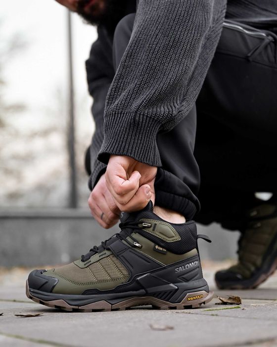 Зимові кросівки Salomon X Ultra 4 Mid хутро (41-46) Черевики чоловічі