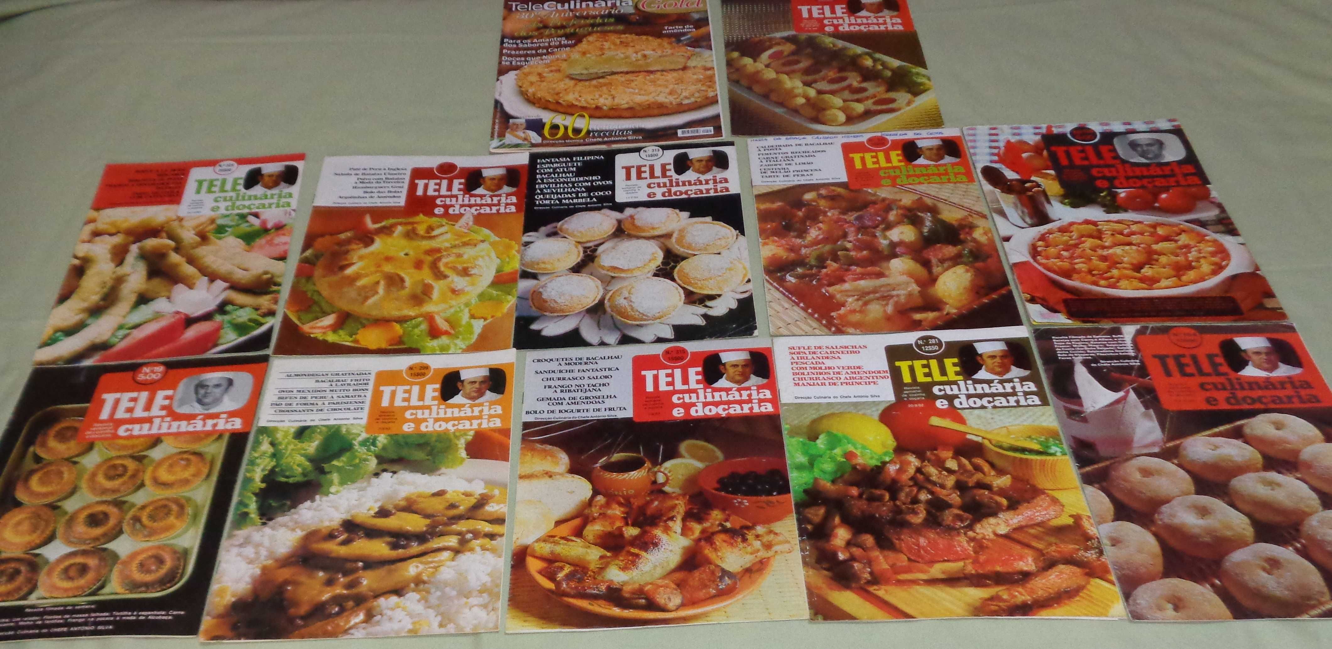 Conjunto de 12 revistas Teleculinária (11 normais e 1 especial)