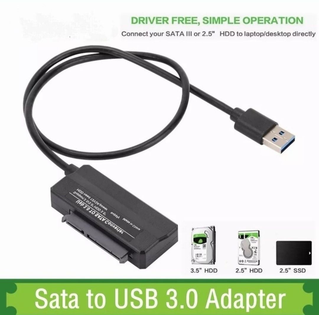 Переходник SATA USB 3.0 для HDD/SSD 2.5 3.5 ( без блока живлення )