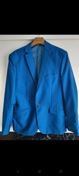 Elegancki garnitur męski Bruno Zinger r. M 80% wełna