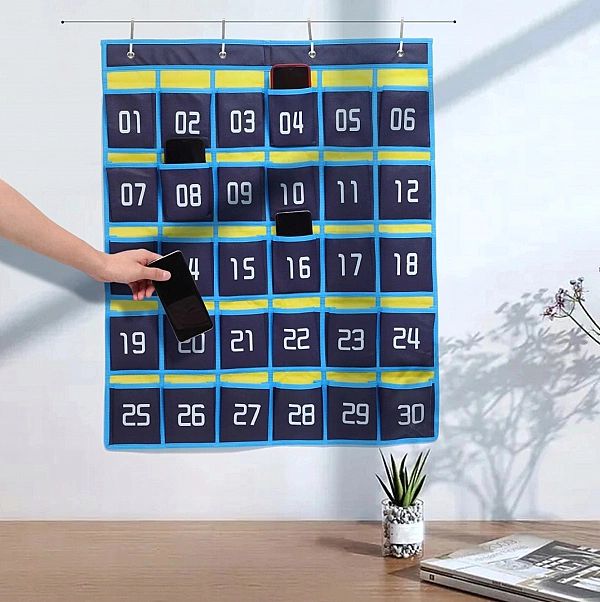 Numerowany Uchwyt Na Telefon Komórkowy Do Klas Organizer Kieszeń Na Te
