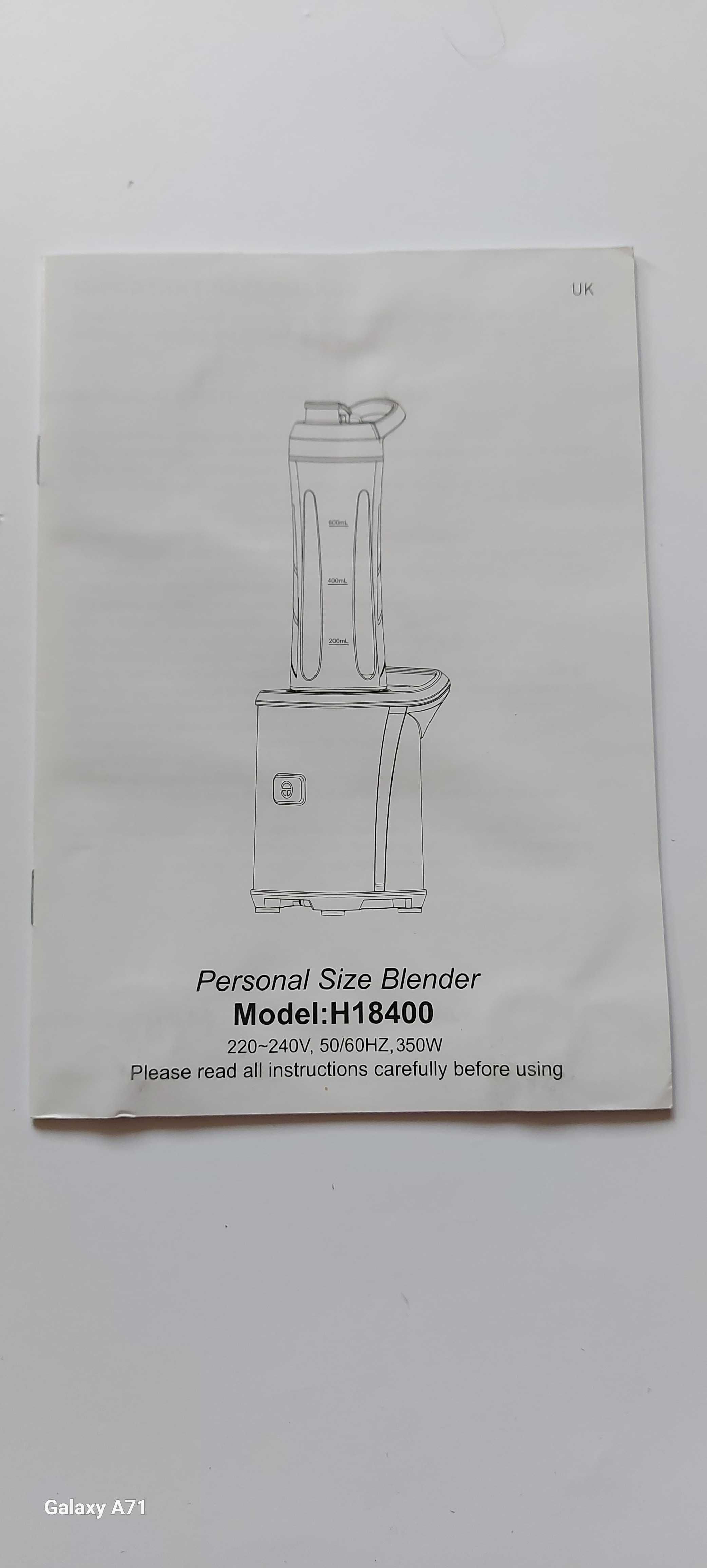 NOWY Blender do smoothie z kubkiem na wynos 350W