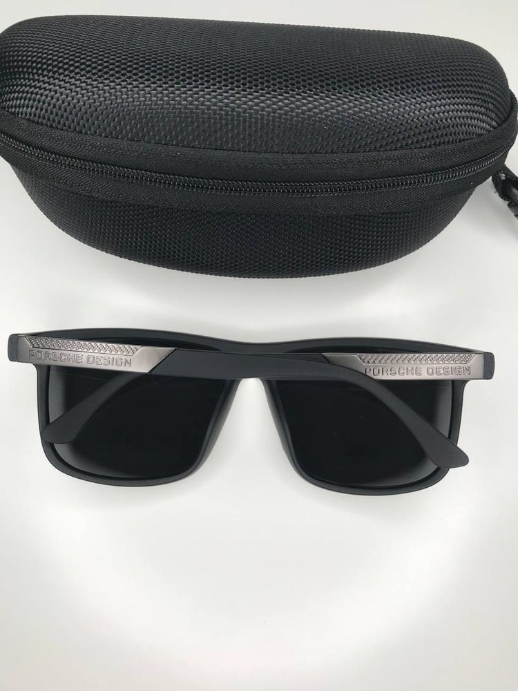 Чоловічі сонцезахисні окуляри PORSCHE Design з поляризацією чорні Порш