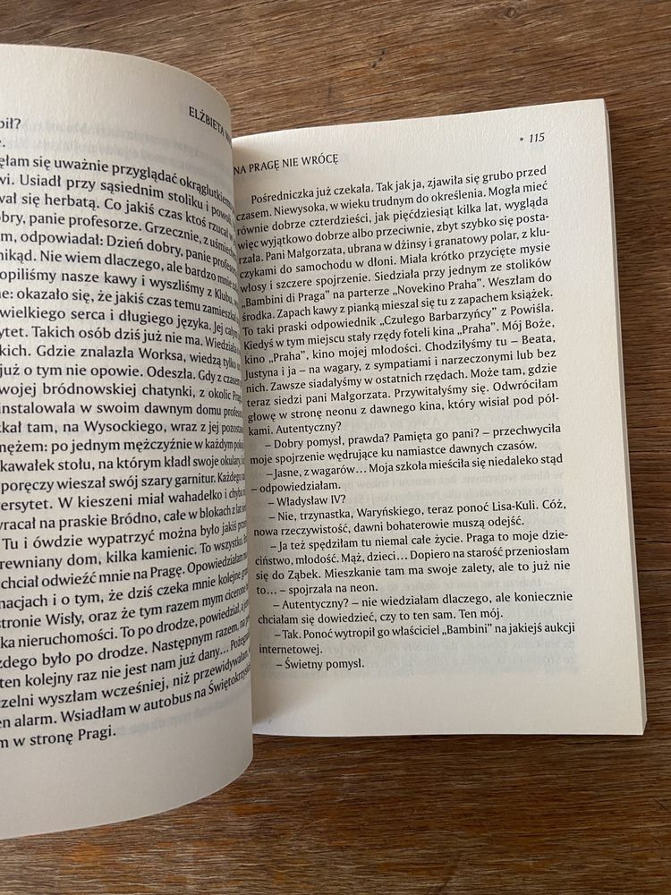 Na Pragę nie wrócę, Elżbieta Wichrowska