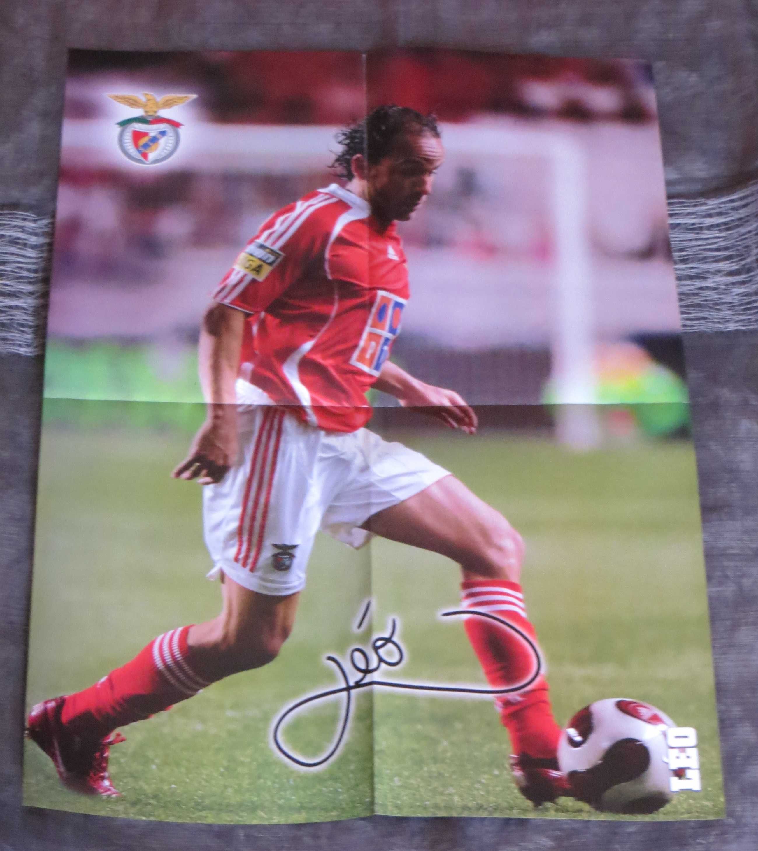 Posters Benfica com 2 jogadores cada poster - Medida : 58 X 43 cm