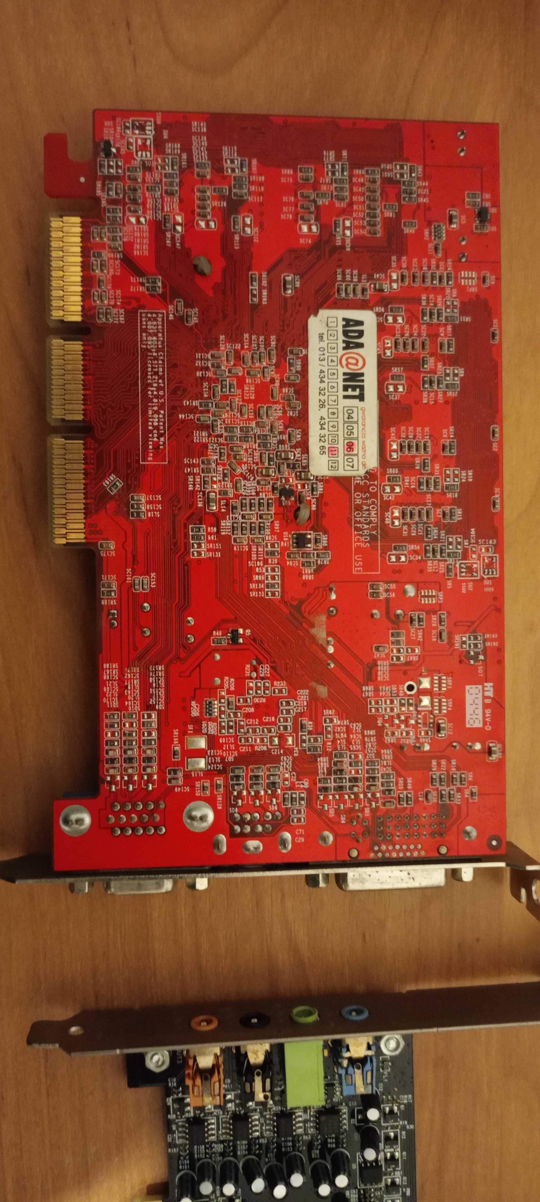 Płyta asrock k7nf2 raid, ram DDR 1 GB GeForce fx5200 soundblaster