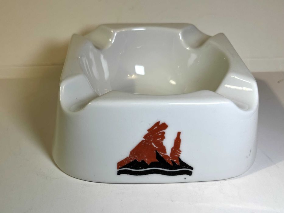 Stara reklamowa popielniczka Weinbrennerei Scharlachberg Meisterbrand